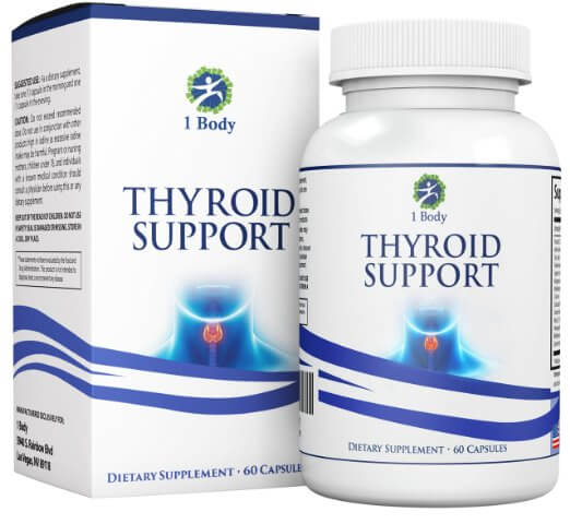 Thyroid Support Supplement - (Vegetarian) - A complex blend of Vitamin B12, Iodine, Zinc, Selenium, Ashwagandha Root, Copper, Coleus Forskohlii & more - 30 Day Supply